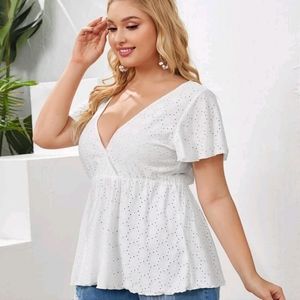 Shein White Blouse